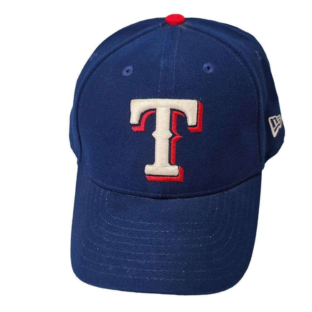 Texas Rangers Signed Baseball Hat Snapback 4 Players RARE FIND New Era Cap